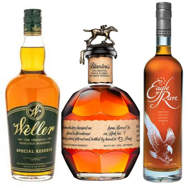 Weller Special Reserve & Blanton's Original Single Barrel Bourbon & Eagle Rare Bourbon Bundle